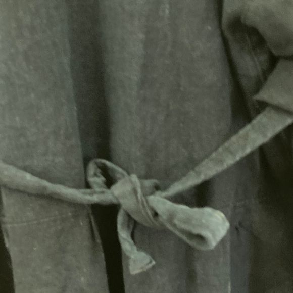 Embroidered Navy Dress South American design tie back boho 1060’s - Picture 6 of 9